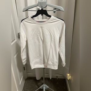 TOMMY HILFIGER EMBROIDERED TOMMY LOGO WHITE SWEATSHIRT Size Medium (8-10…